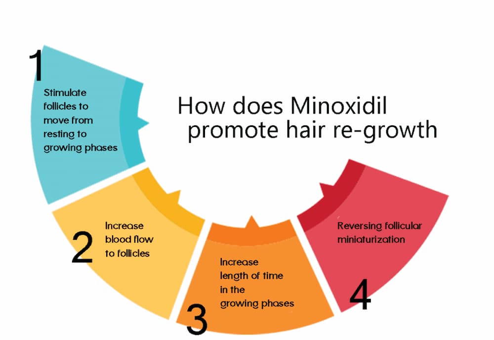 Minoxidil hair regrowth