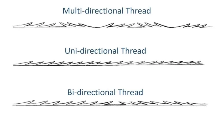 barbed threads lift
